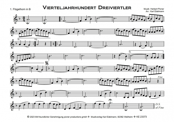 Vierteljahrhundert Dreiviertler